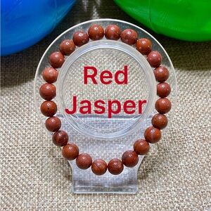 Red Jasper Beaded Bracelet